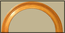 flexible moulding in pine stain grade after staining